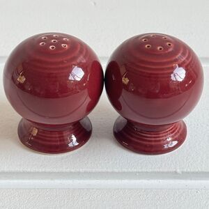 Fiestaware Discontinued Cinnabar Salt & Pepper Set